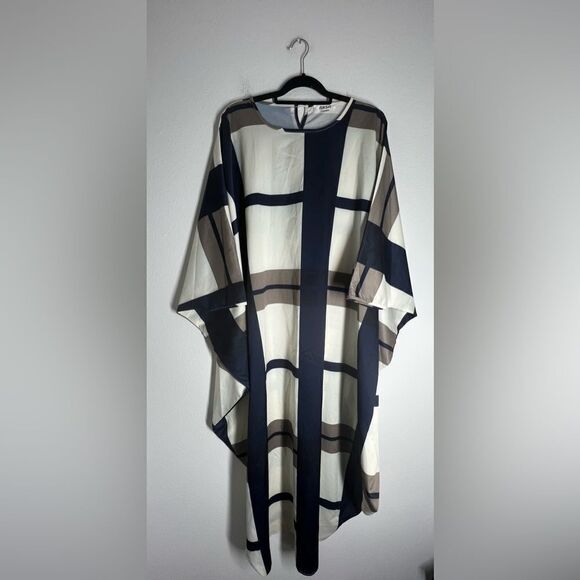 BNSQ Woman Plus Size Maxi Dresses Batwing Sleeve Arabic Kaftan Beige ONE SIZE - Picture 1 of 12